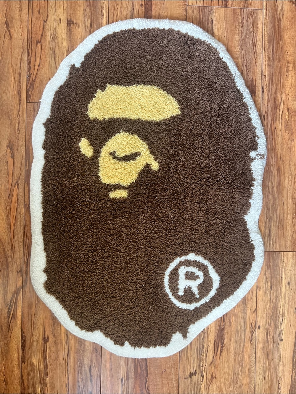 Bape Rug in Brown, Yellow & White 03 (5772) 2524